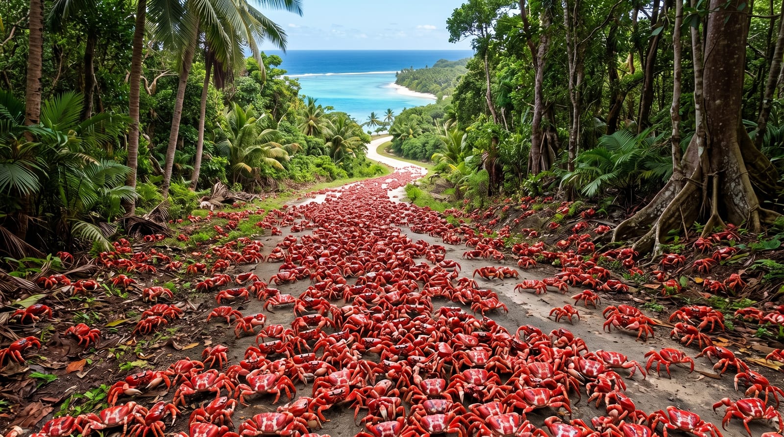 The Island That Turns Red
