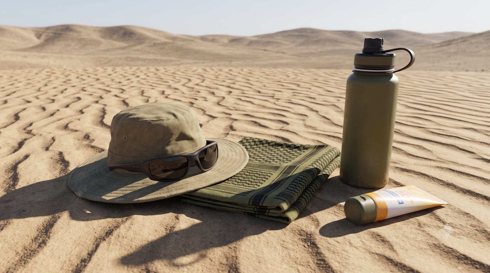 Desert & strong sun