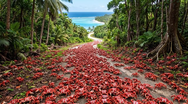 The Island That Turns Red
