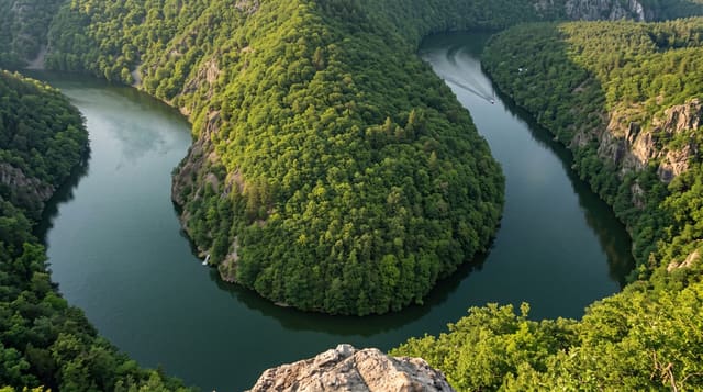 The Vltava Meanders at Maj
