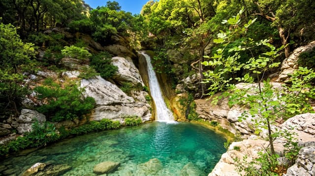 Polylimnio Waterfalls