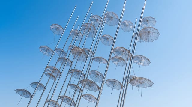 Umbrellas Sculpture