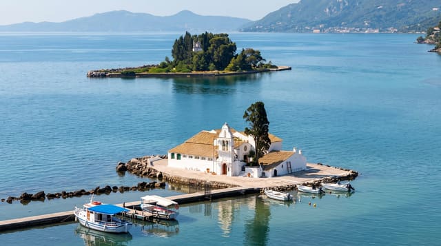 Vlacherna Monastery and Pontikonisi
