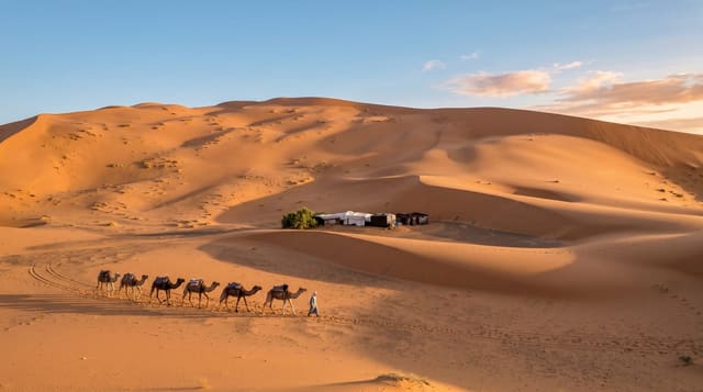 The Sahara at Merzouga