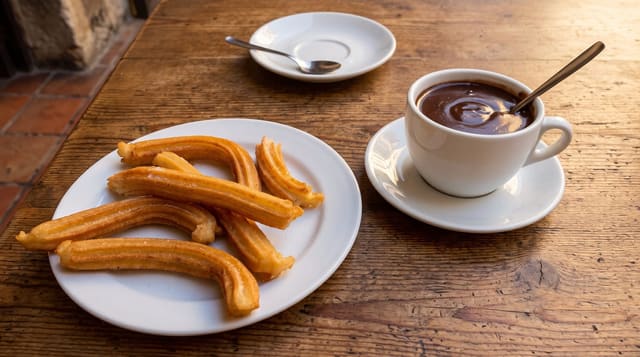 Churros con Chocolate