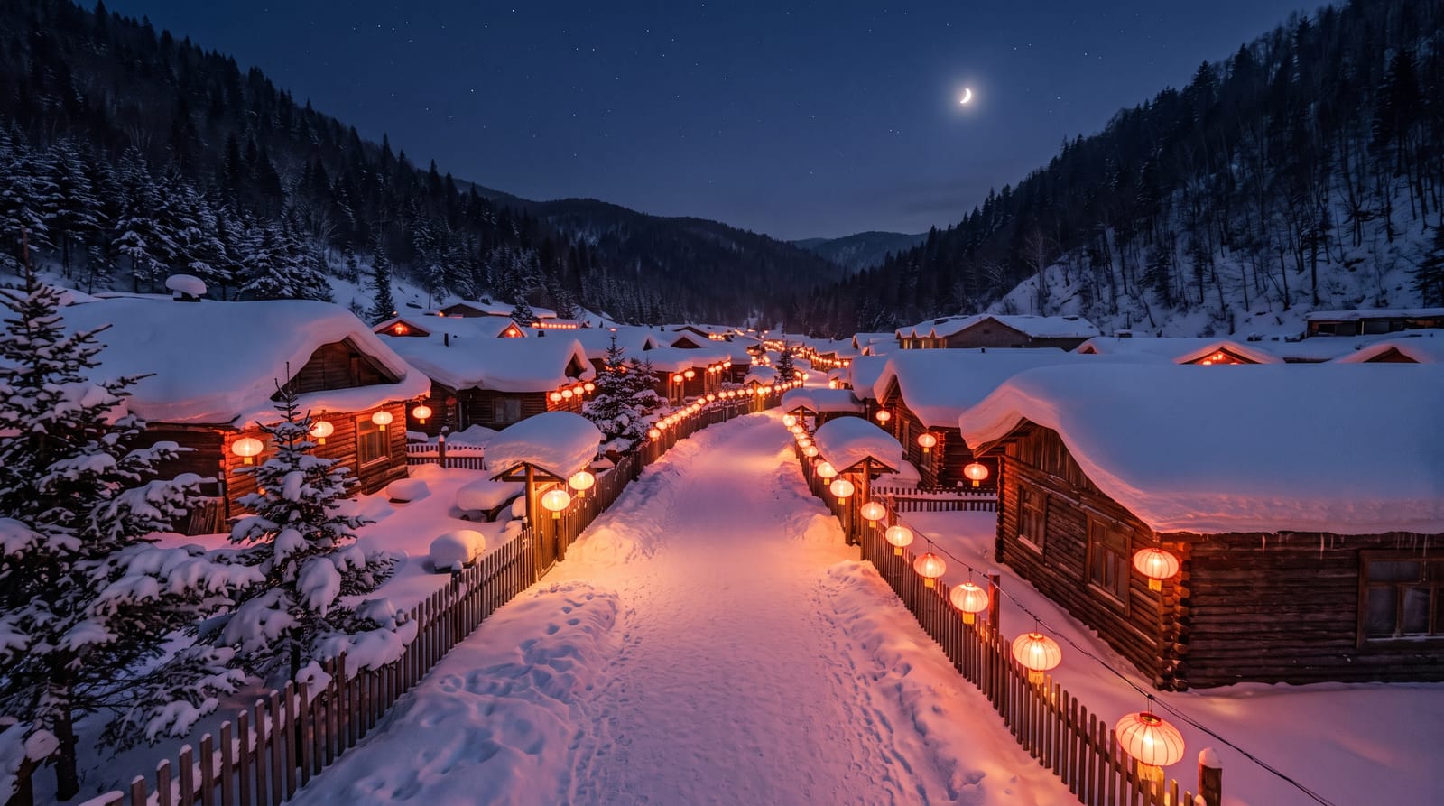 China Snow Town