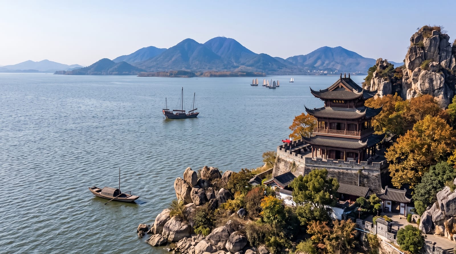 Yueyang Tower and Dongting Lake