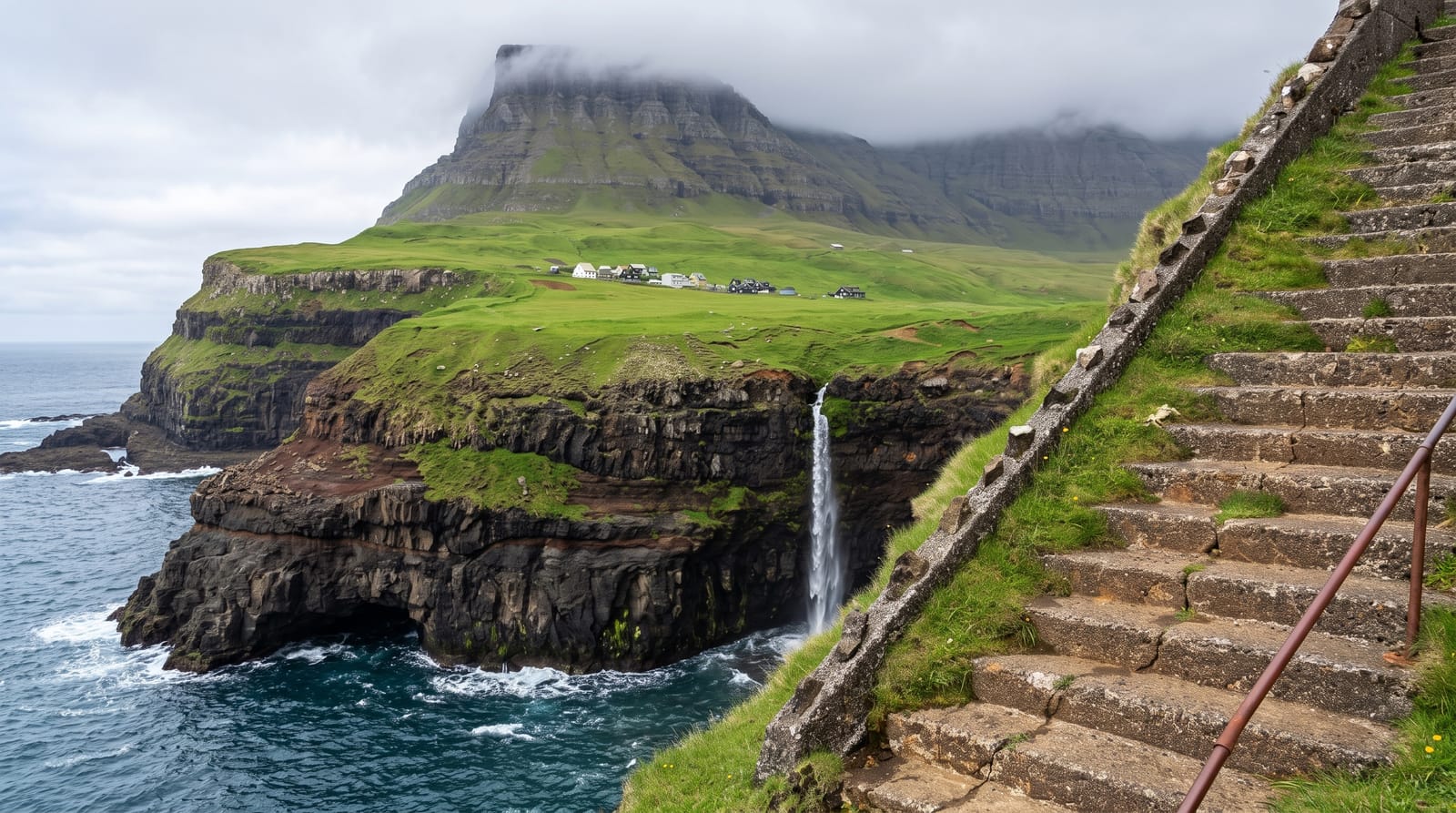 Gásadalur and Múlafossur