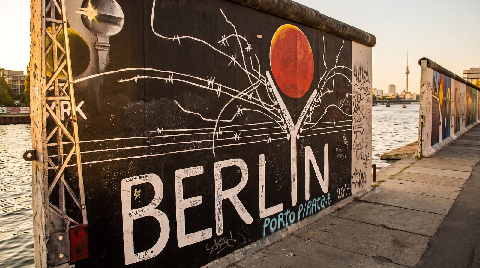 Berlin Wall and East Side Gallery