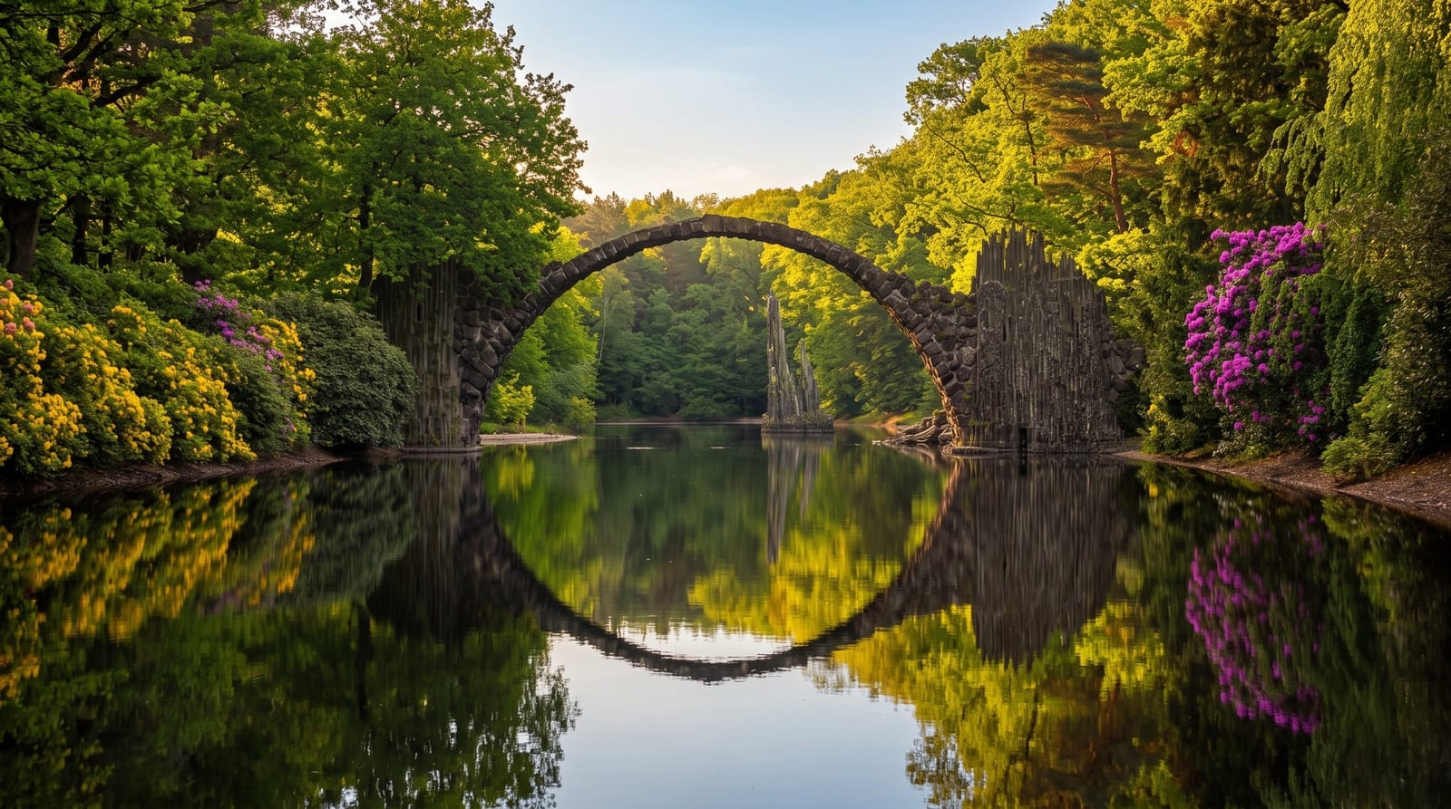 Kromlau Park and the Rakotz Bridge