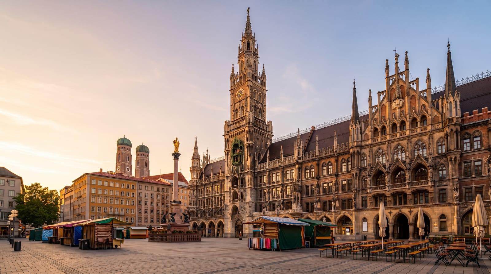 Munich and Marienplatz