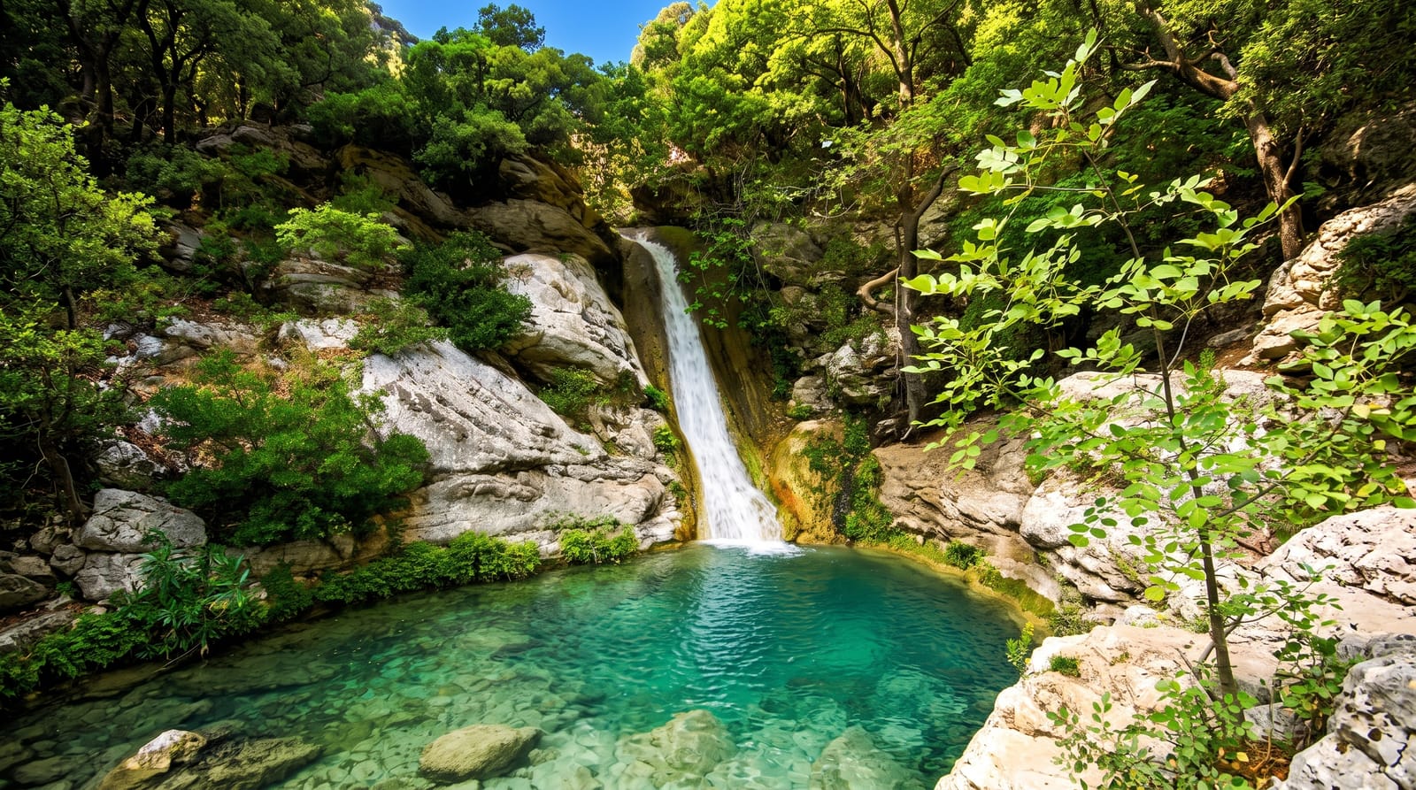 Polylimnio Waterfalls