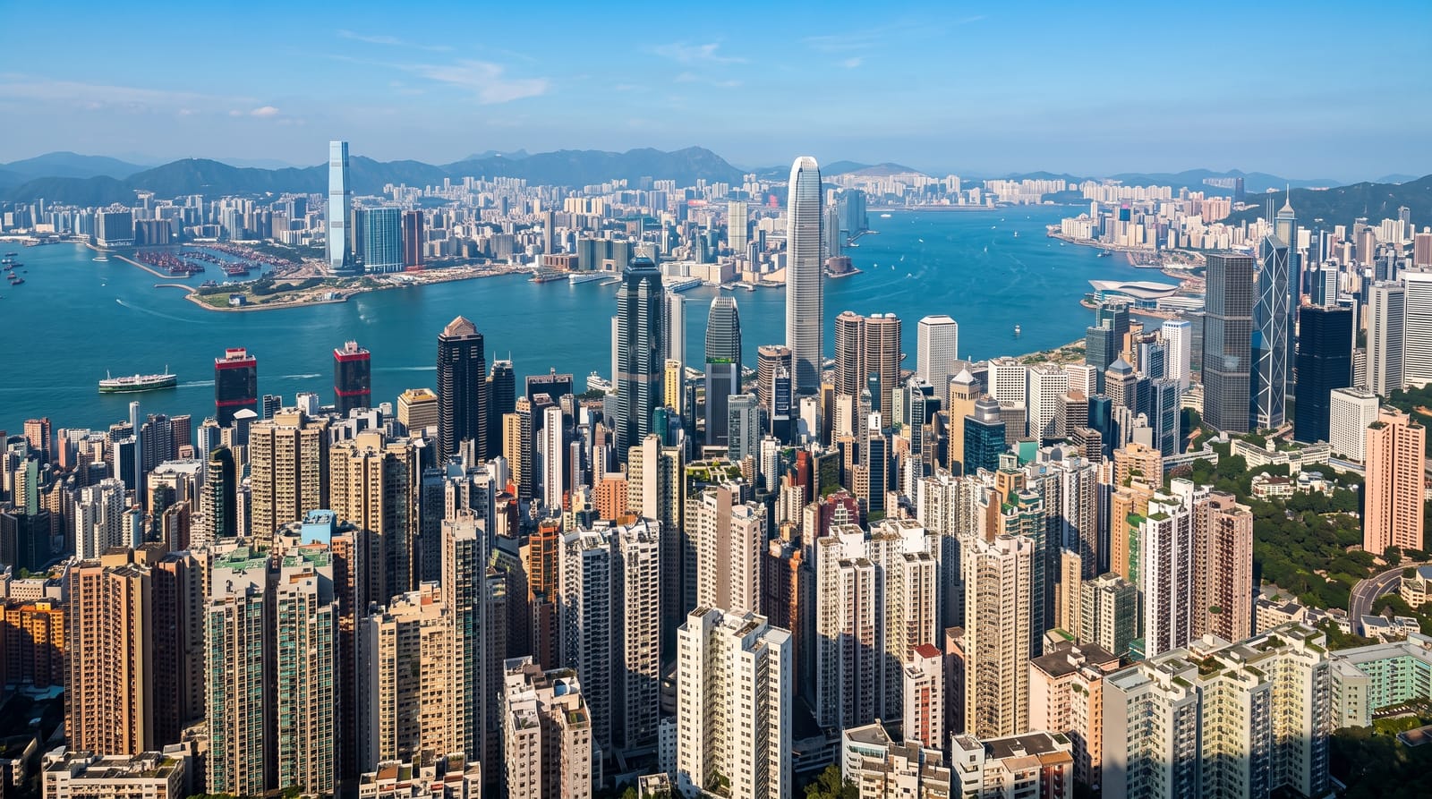 維多利亞港與天際線