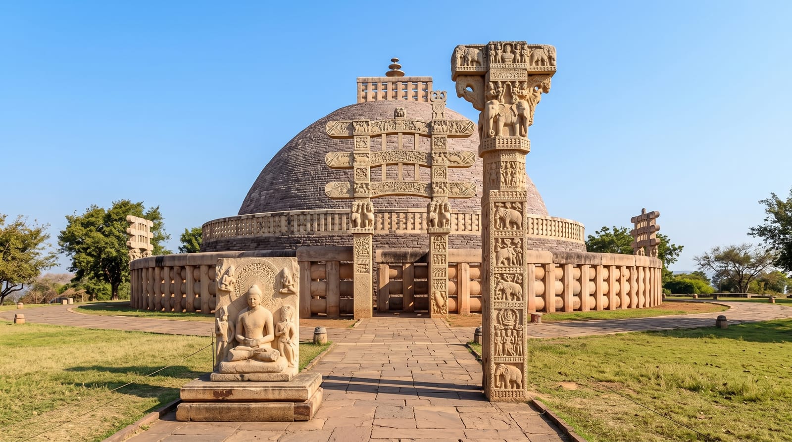 The Great Stupa at Sanchi