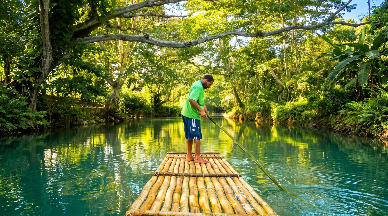 Rafting the Martha Brae