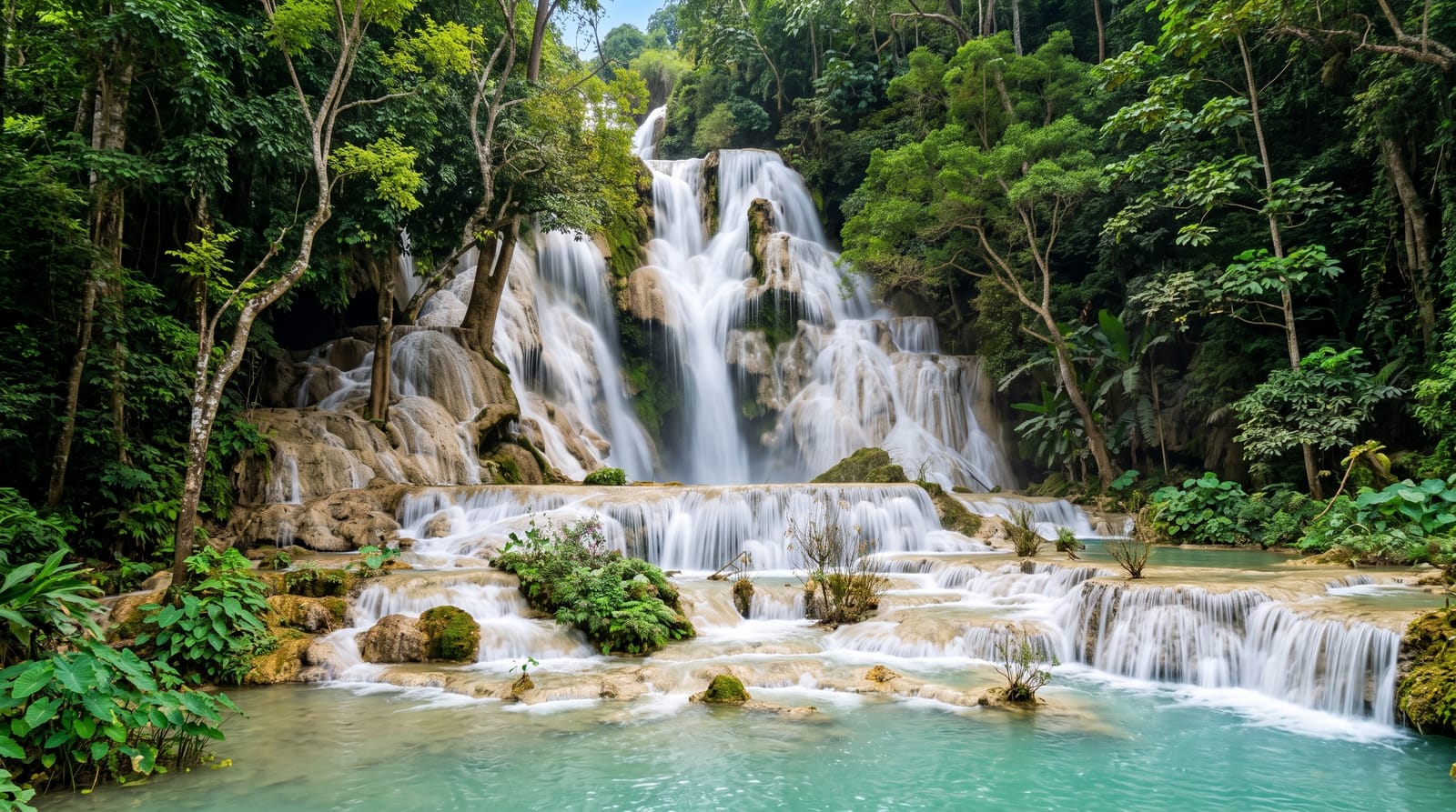 The Kuang Si Falls