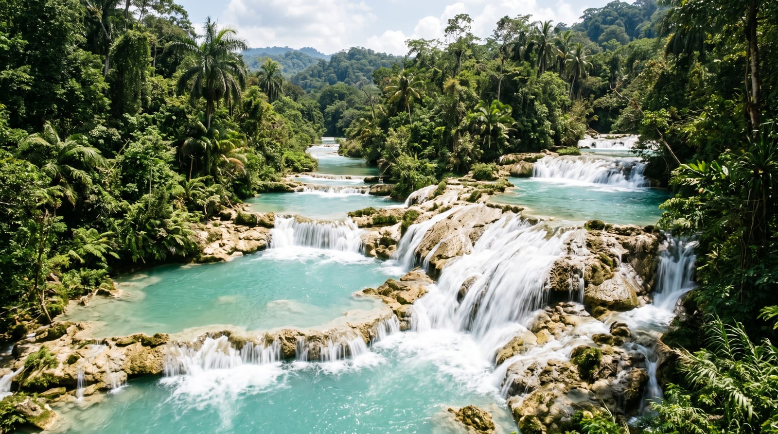 Agua Azul and Misol-Ha