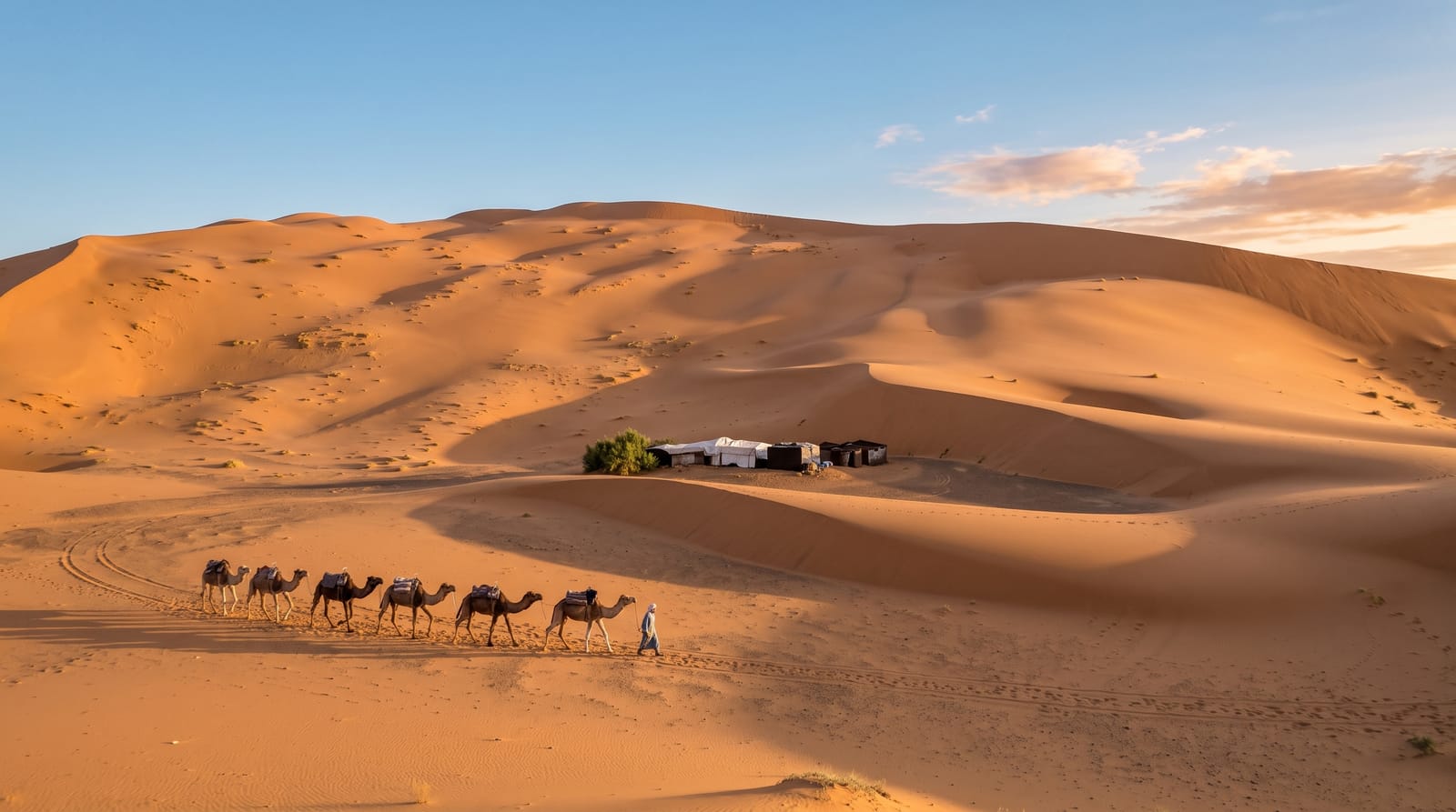 The Sahara at Merzouga
