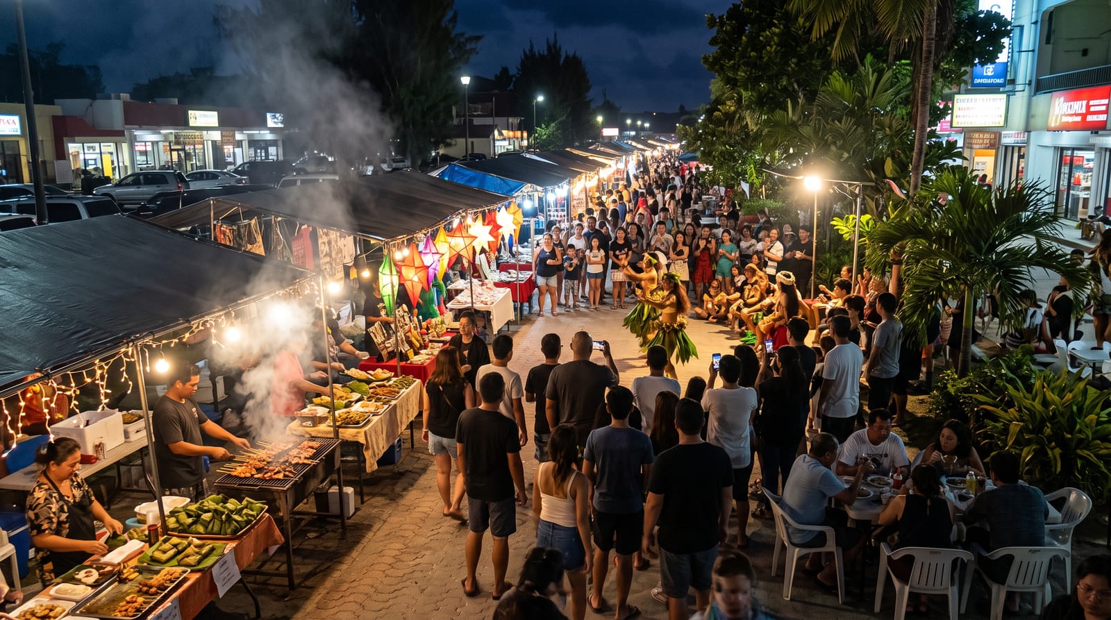 The Garapan Street Market