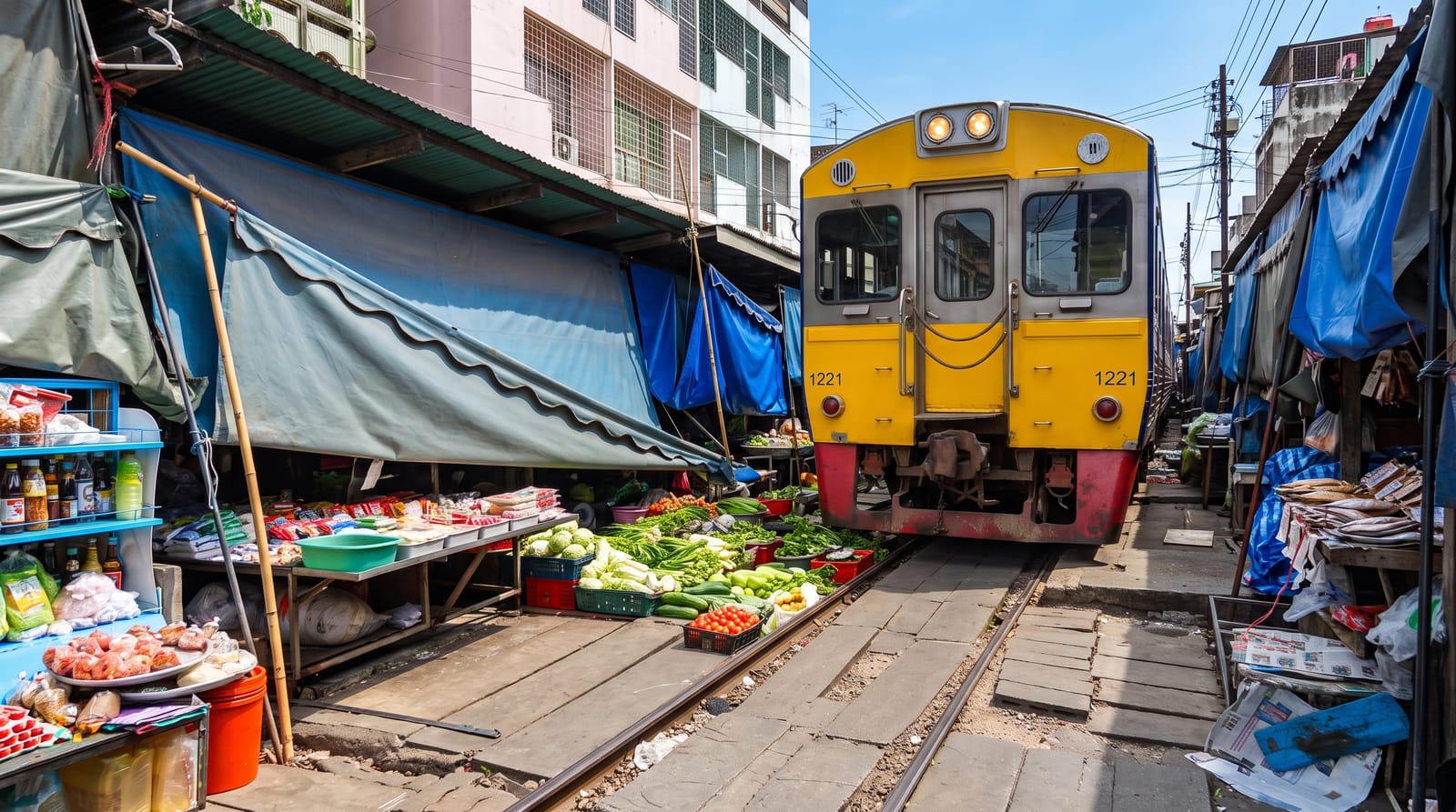 The Maeklong Railway Market