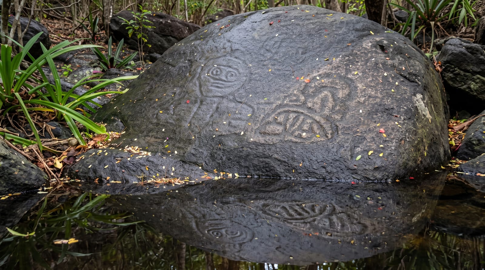 The Reef Bay Trail Petroglyphs